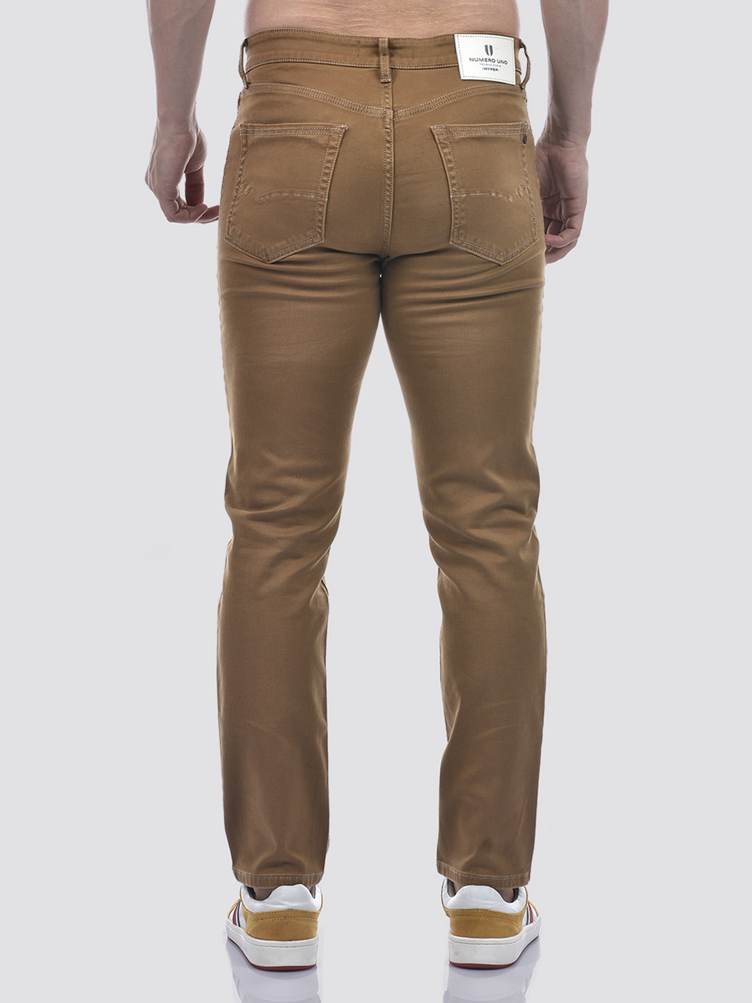 Numero Uno Men Solid Brown Jeans